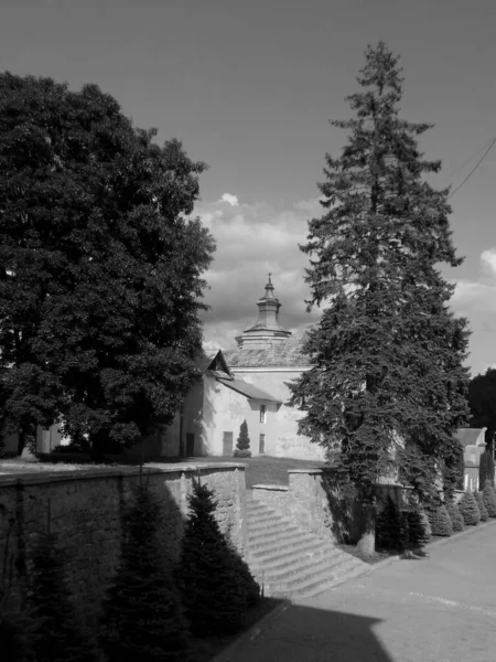 Parte Histórica Cidade Velha Edifícios Cidade Velha Montanha Castelo — Fotografia de Stock