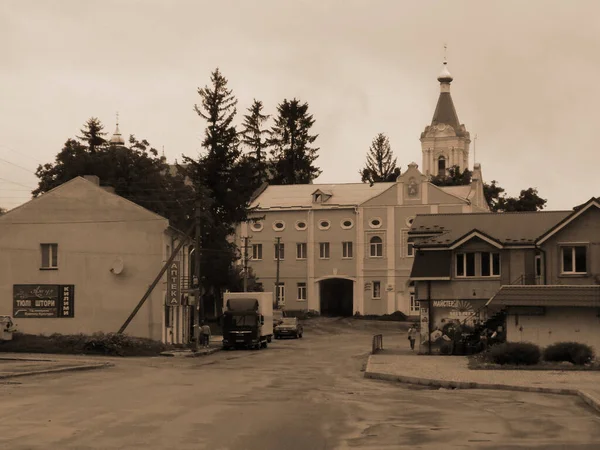 Parte Histórica Velha Cidade Monasheskyy Edifício Epiphany Monastery Great Antiga — Fotografia de Stock