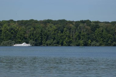 Boat Moskvych 544 on the water