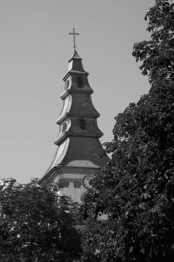 The tower of the ancient church