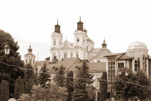 Історична Частина Старого Міста Собор Преображення Господнього Велика Церква — стокове фото
