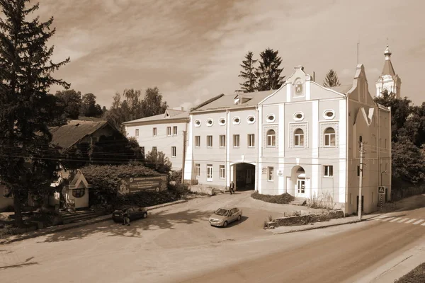 Parte Histórica Del Casco Antiguo Monasheskyy Edificio Epifanía Monasterio Gran —  Fotos de Stock