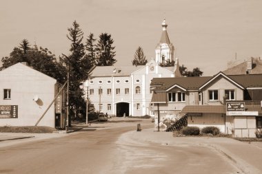 Eski şehrin tarihi kısmı. Epifani Manastırı 'nı inşa eden manastır. Büyük eski ortodoks kilisesi.