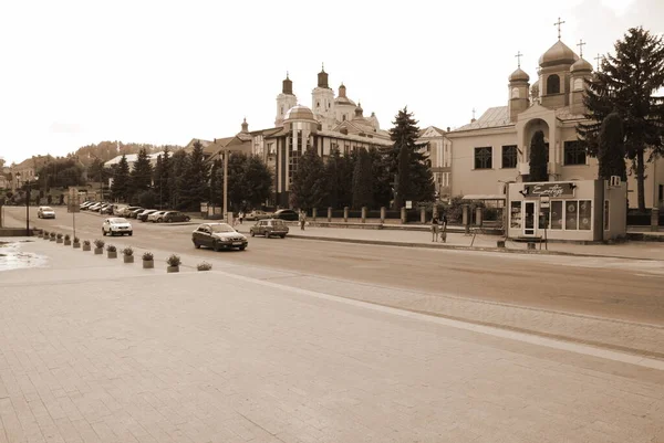 Historic Part Old Town Cathedral Transfiguration Great Church — Zdjęcie stockowe