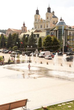 Eski şehrin tarihi kısmı. Dönüşüm Katedrali. Büyük kilise.