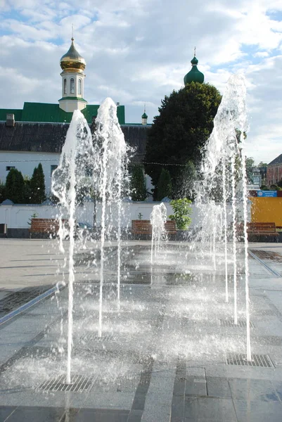 Nicholas Cathedral Franciscan Monastery Old Great Church Fountain Square — Stockfoto