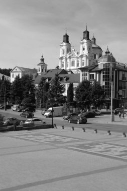 Eski şehrin tarihi kısmı. Dönüşüm Katedrali. Büyük kilise.