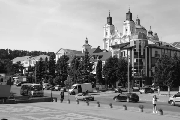 Historic Part Old Town Cathedral Transfiguration Great Church — Zdjęcie stockowe