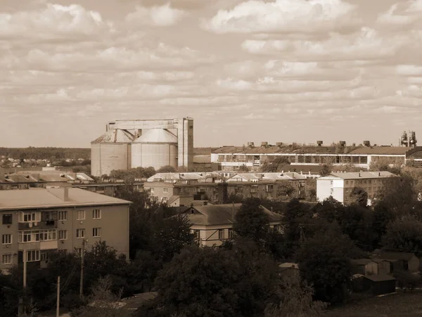 Kilátás Ablakból Városra — Stock Fotó