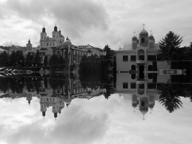 Eski şehrin tarihi kısmı. Dönüşüm Katedrali. Büyük kilise.          