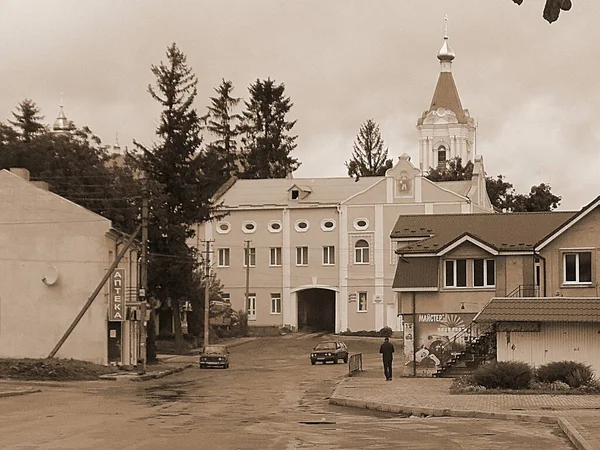 Het Historische Deel Van Oude Stad Monasheskyy Gebouw Epiphany Monastery — Stockfoto