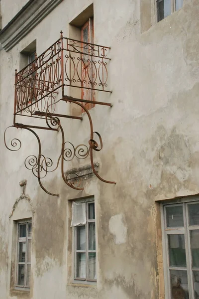 Fachada Uma Casa Velha — Fotografia de Stock