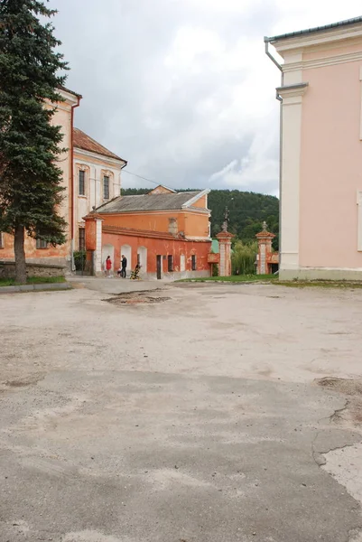 Zabytkowa Część Starego Miasta Stare Miasto Centralna Ulica — Zdjęcie stockowe