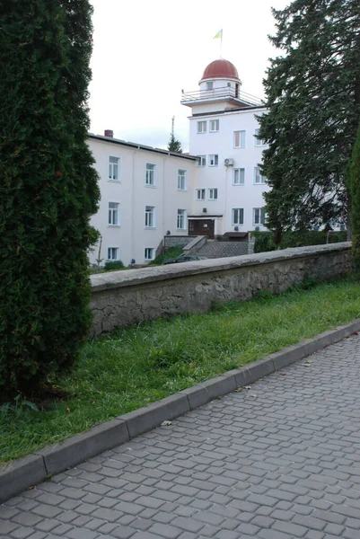 Eski Şehrin Tarihi Kısmı Eski Kasaba Central Street — Stok fotoğraf