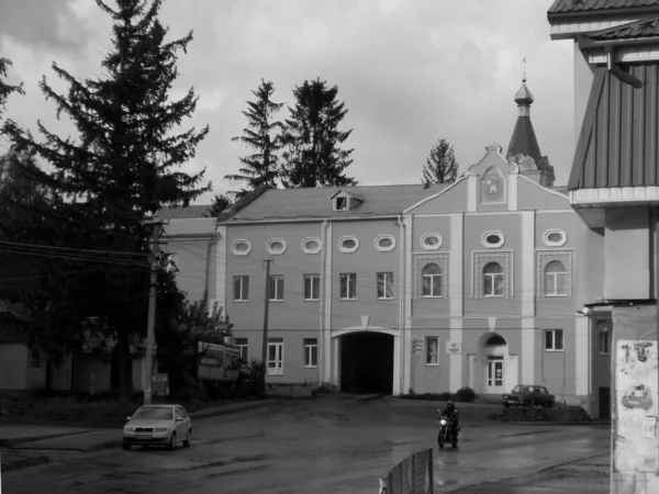 Parte Histórica Del Casco Antiguo Monasheskyy Edificio Epifanía Monasterio Gran — Foto de Stock