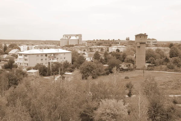 Vista Dalla Finestra Verso Città — Foto Stock