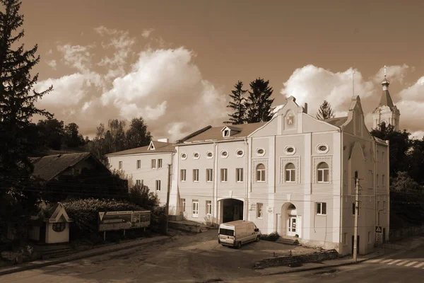 Het Historische Deel Van Oude Stad Monasheskyy Gebouw Epiphany Monastery — Stockfoto