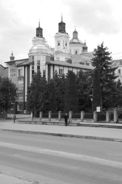 Eski şehrin tarihi kısmı. Dönüşüm Katedrali. Büyük kilise.