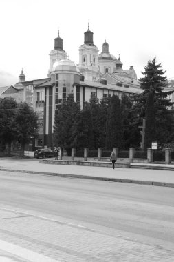 Eski şehrin tarihi kısmı. Dönüşüm Katedrali. Büyük kilise.