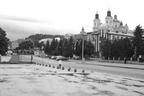 Historická Část Starého Města Katedrála Transformace Velký Kostel — Stock fotografie