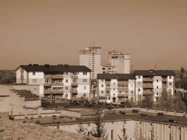 Pencereden şehre olan manzara..          