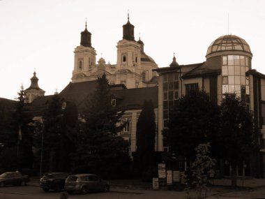 Eski şehrin tarihi kısmı. Dönüşüm Katedrali. Büyük kilise.          