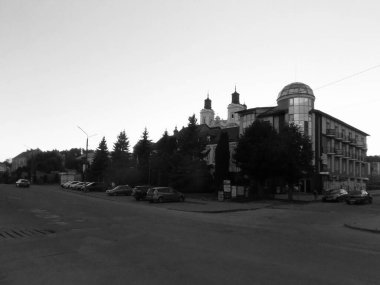 Eski şehrin tarihi kısmı. Dönüşüm Katedrali. Büyük kilise.          