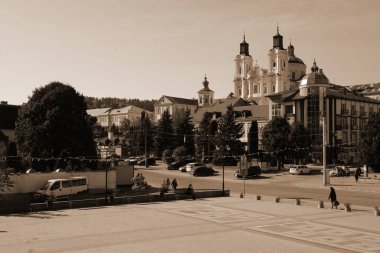 Eski şehrin tarihi kısmı. Dönüşüm Katedrali. Büyük kilise.