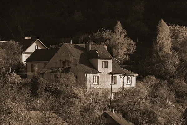 Holzhaus Ukrainischen Dorf — Stockfoto