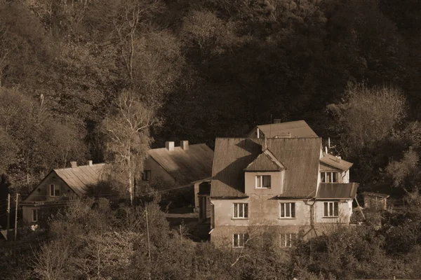 Holzhaus Ukrainischen Dorf — Stockfoto