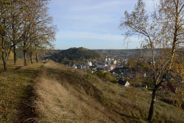 마을의 크리스마스 크리스마스 니콜라스 Franciscan Monastery General View Castle Hill — 스톡 사진