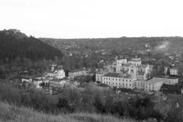 마을의 크리스마스 크리스마스 니콜라스 Franciscan Monastery General View Castle Hill — 스톡 사진