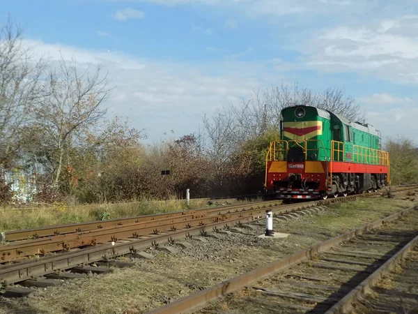 Locomotive Chme3 Chme3 Russe Locomotive Tchécoslovaque Avec Transmission Électrique Manœuvre — Photo