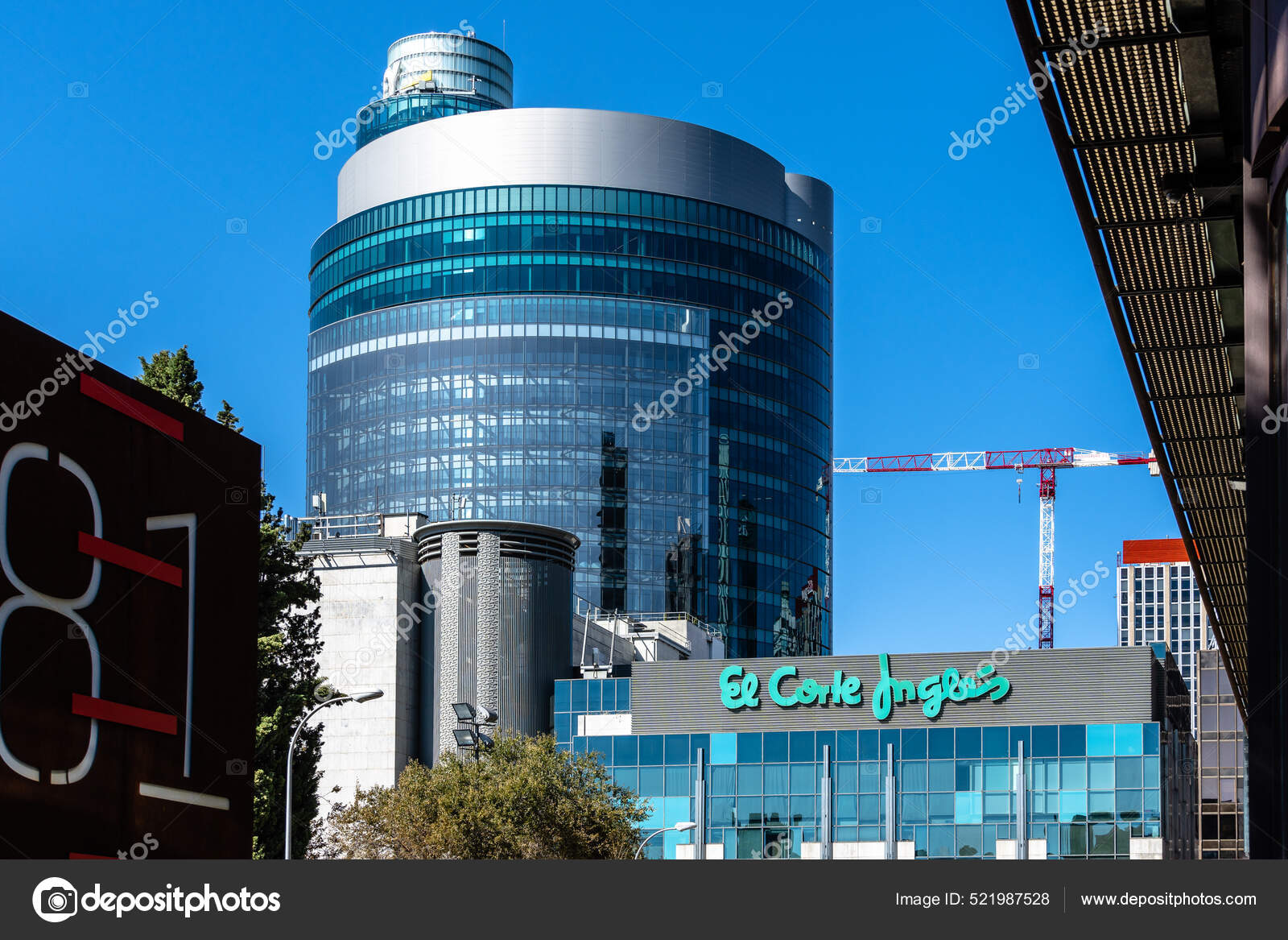 El Corte Ingles Department Store in Castellana Area in Madrid