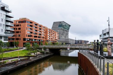 Oslo 'daki Barkod Projesi alanı ve Munch Müzesi