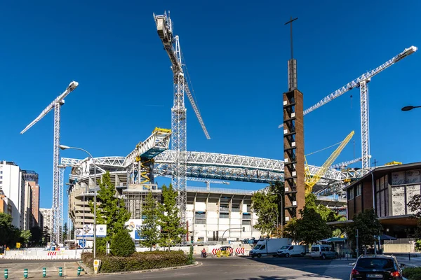 Santiago Bernabeu Real Madrid Stadium under renovation — Stock Photo, Image