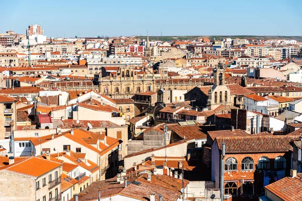 Vista panorâmica aérea do centro histórico da cidade medieval de Salamanca — Fotografia de Stock