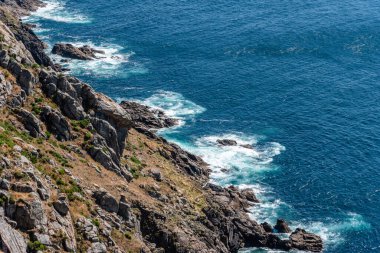 Costa da Morte ya da Fisterra 'daki Ölüm Sahili manzarası