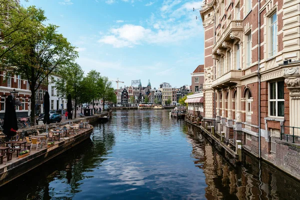 Amsterdam Mei 2022 Landschappelijk Uitzicht Het Kloveniersburgwal Het Centrum Van — Stockfoto