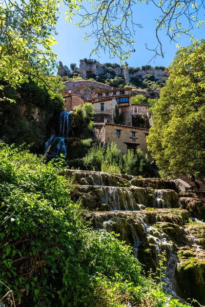 View Orbaneja Del Castillo Medieval Picturesque Village Burgos Spain — Φωτογραφία Αρχείου