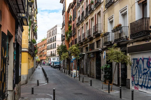 Madrid Spain June 2022 Malasana Quarter Central Madrid Vibrant Neighborhood — ストック写真