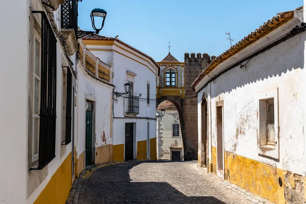 Scenic View Old Town Elvas Alentejo Portugal Narrow Streets Whitewashed — Foto Stock