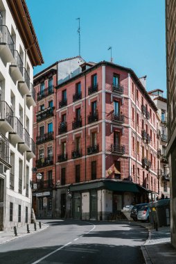 Madrid, Spain - October 11, 2020: Segovia Street in central Madrid. Sunny day