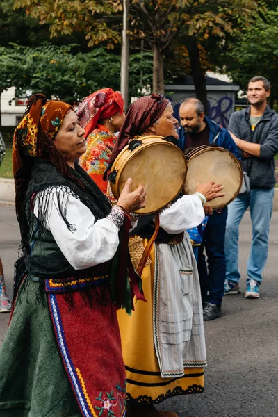 Madrid Spanya Ekim 2022 Paseo Castellana Boyunca Düzenlenen Transhumance Festivali — Stok fotoğraf