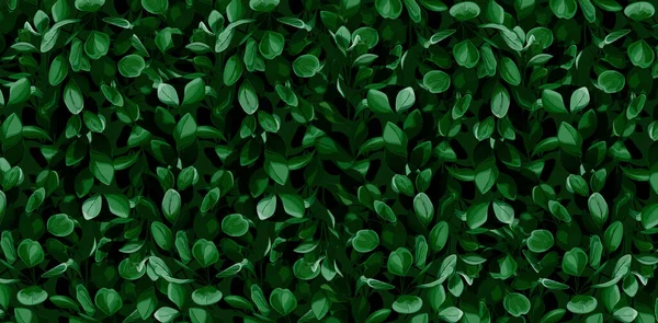 Abstract Background Leaves Illustration Dark Green Leaf Pattern Texture Design — 스톡 벡터