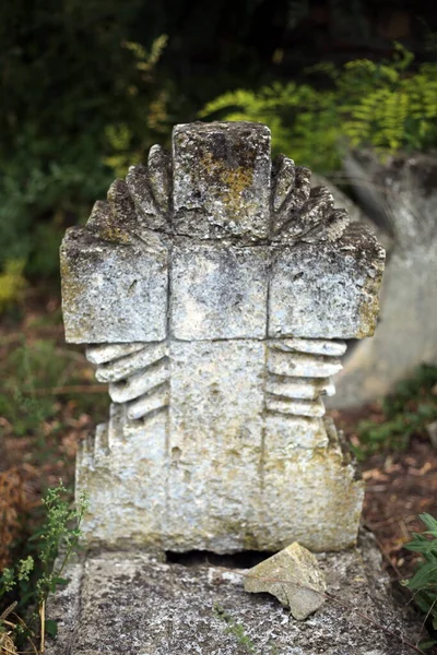 Viejas Cruces Monumentos Cementerio Tumbas Desconocidas — Foto de Stock