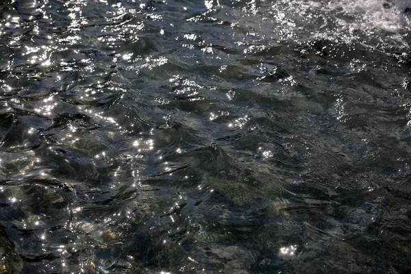 Textur Des Wassers Der Sonne — Stockfoto
