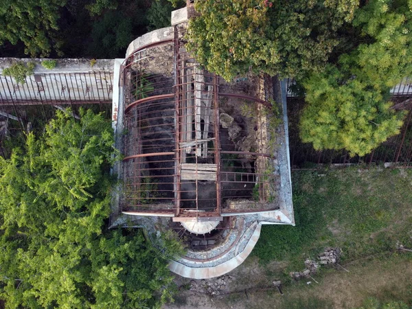 Serre Marazli Vieux Bâtiment Détruit Photographié Partir Drone — Photo