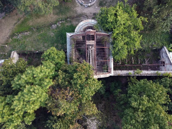 Serre Marazli Vieux Bâtiment Détruit Photographié Partir Drone — Photo