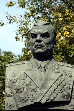 Odessa, Ukrayna Eylül, 2 bin 2021 Georgy Konstantinovich Zhukov Anıtı SSCB eski Savunma Bakanı